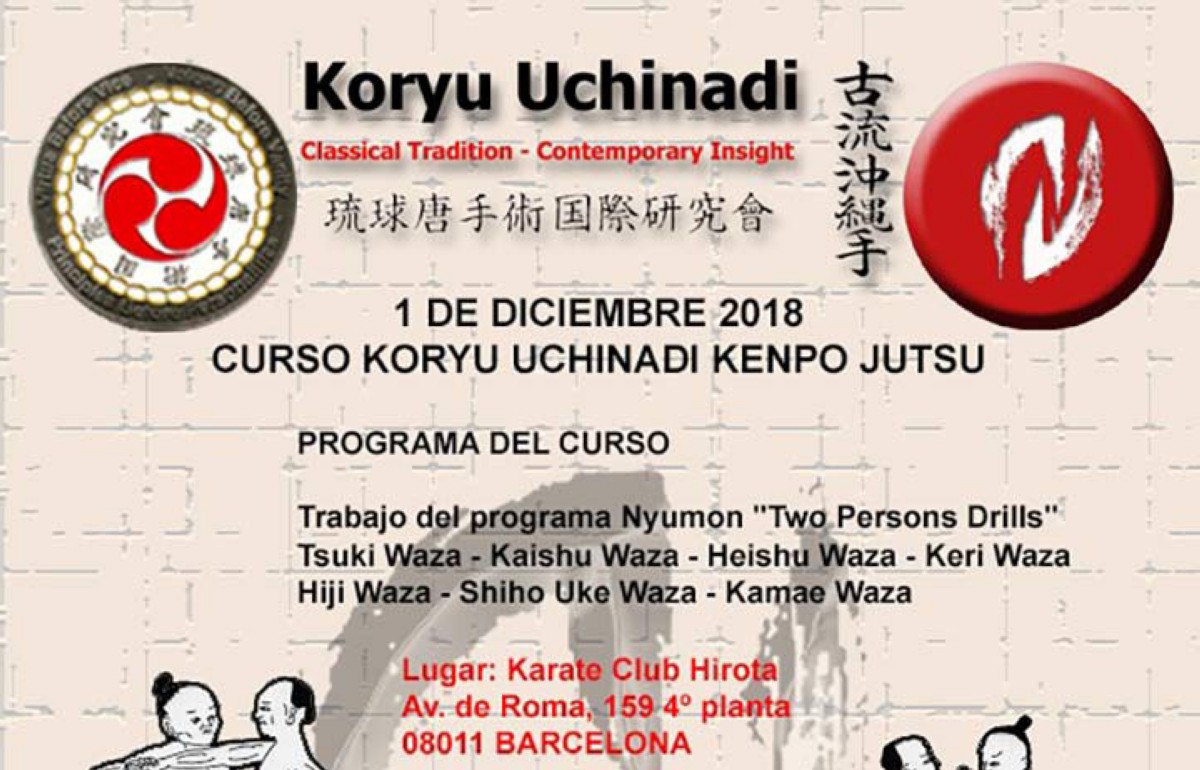 Curso Koryu Uchinadi en Barcelona