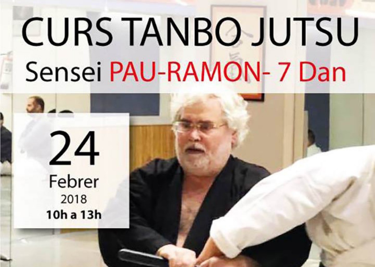 Curso de Tanbo-jutsu con Sensei Pau-Ramon, 7º Dan