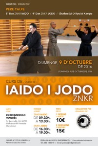 Curso ZNKR-IAIDO/JODO en Barcelona