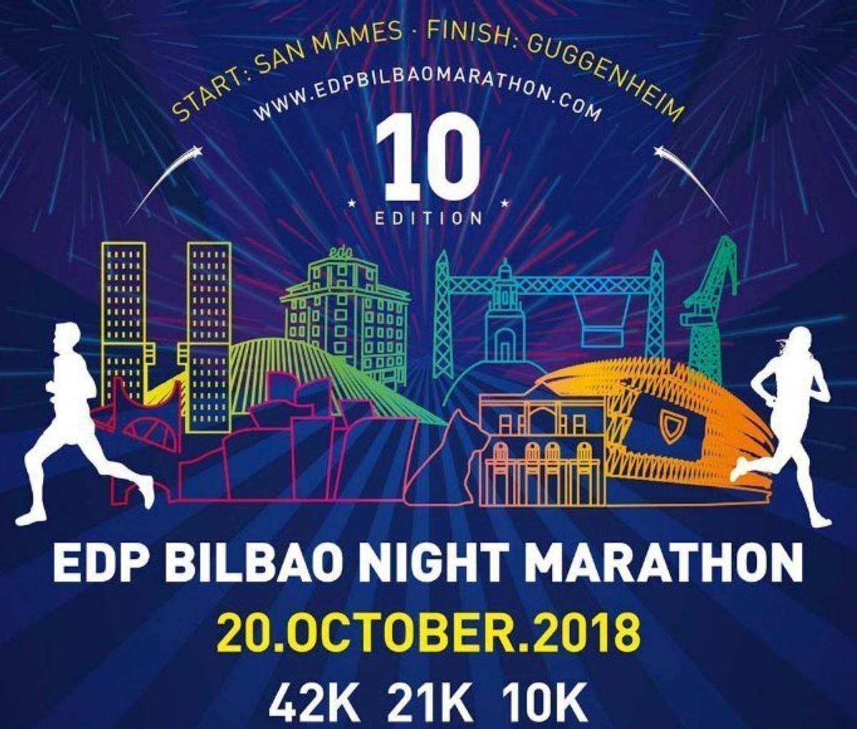 El EDP Bilbao Night Marathon en su 10ª edición