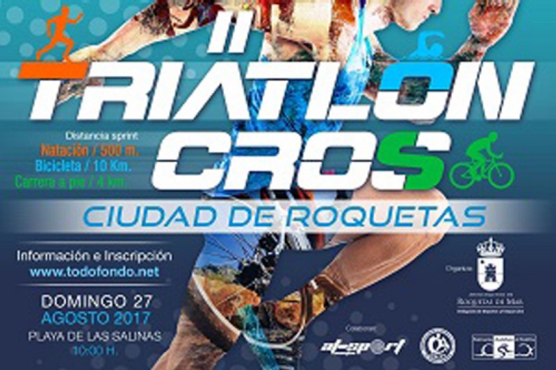 El II Triatlón Cros Ciudad de Roquetas en agosto