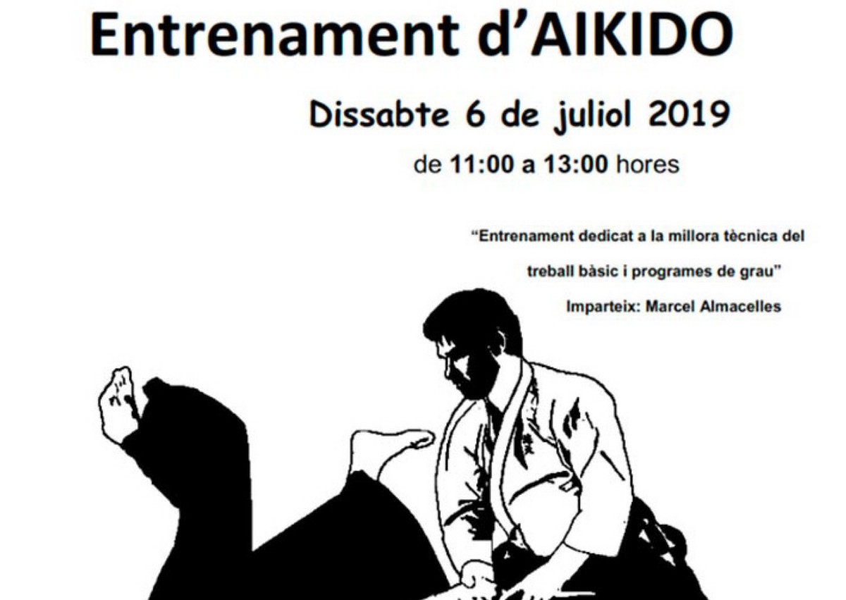 Entreno de Aikido en Hostalrich​ (Girona)