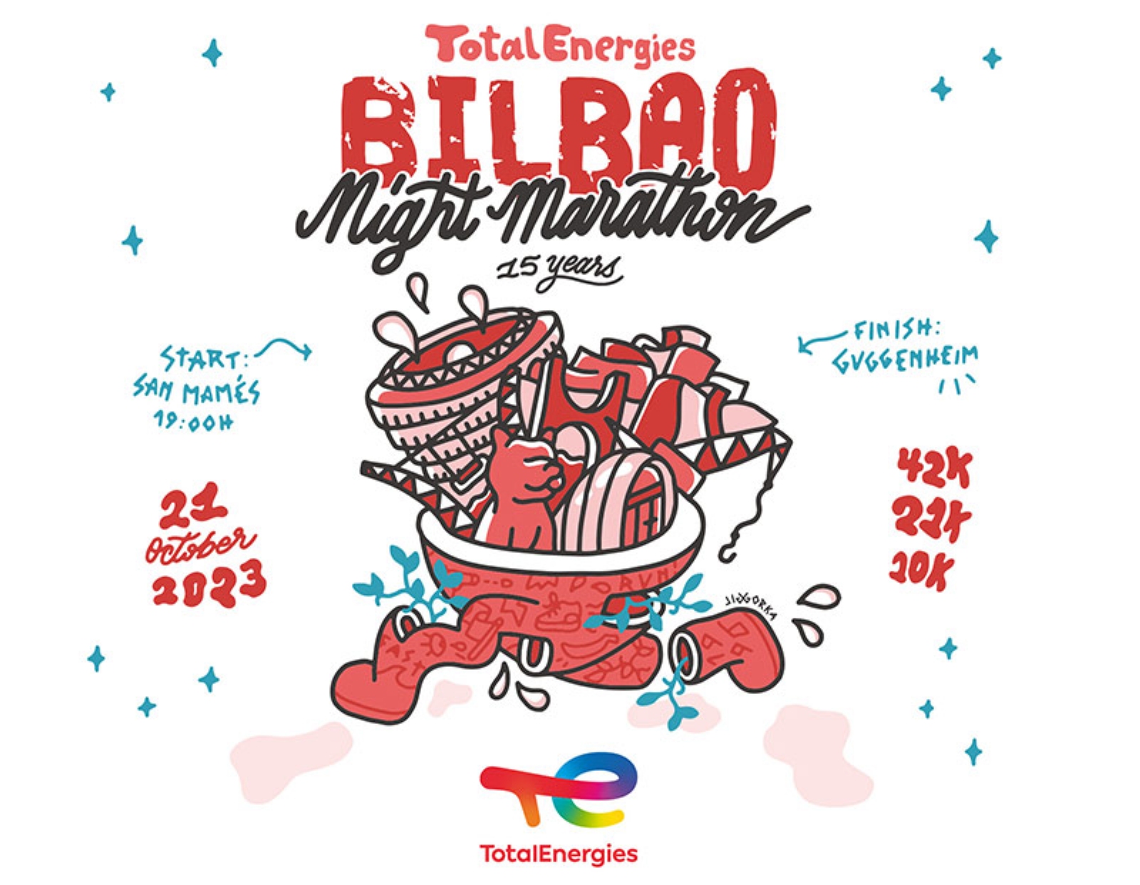 La 14ª TotalEnergies Bilbao Night Marathon 2023