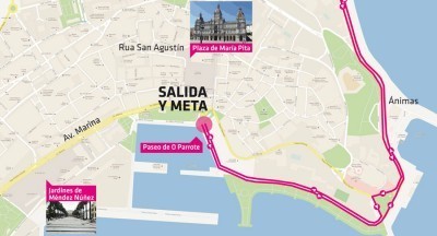 Las mejores calles de A Coruña para su III Carrera de la Mujer