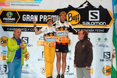Pere Rullán y Maite Maiora Campeones España de carreras por montaña 