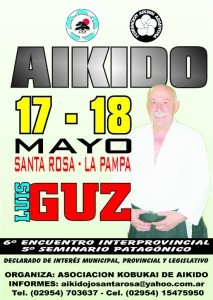 Seminario de Aikido que dictará sensei Luis Guz