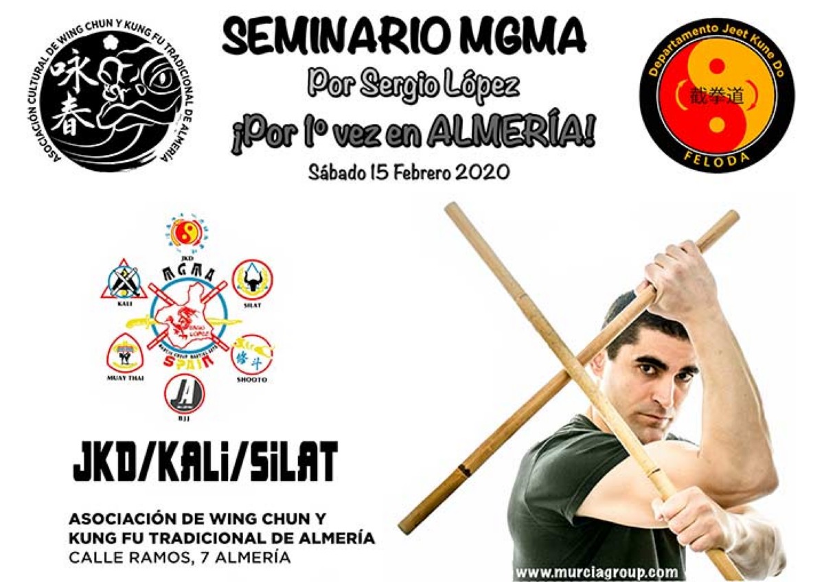 Seminario Almería: Jeet Kune Do, Kali Flipino y Silat