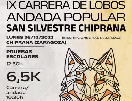 La IX Carrera de Lobos de Chiprana. San Silvestre 2022