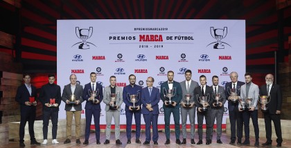 Leo Messi recibe su sexto Pichichi en los Premios MARCA