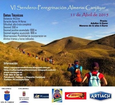 VI Edición de la Ruta-Peregrinación Almería-Canjáyar