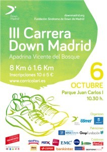 VICENTE DEL BOSQUE apadrina la III Carrera DOWN MADRID