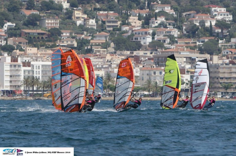 El Circuito Nacional de Slalom con viento flojo