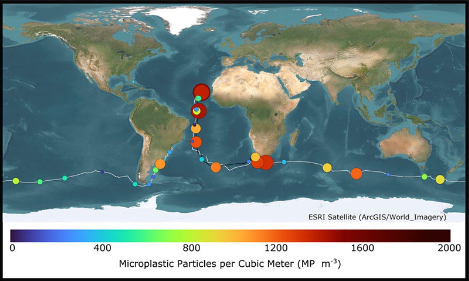 El océano está plagado de microplásticos, según muestras de la The Ocean Race 2023
