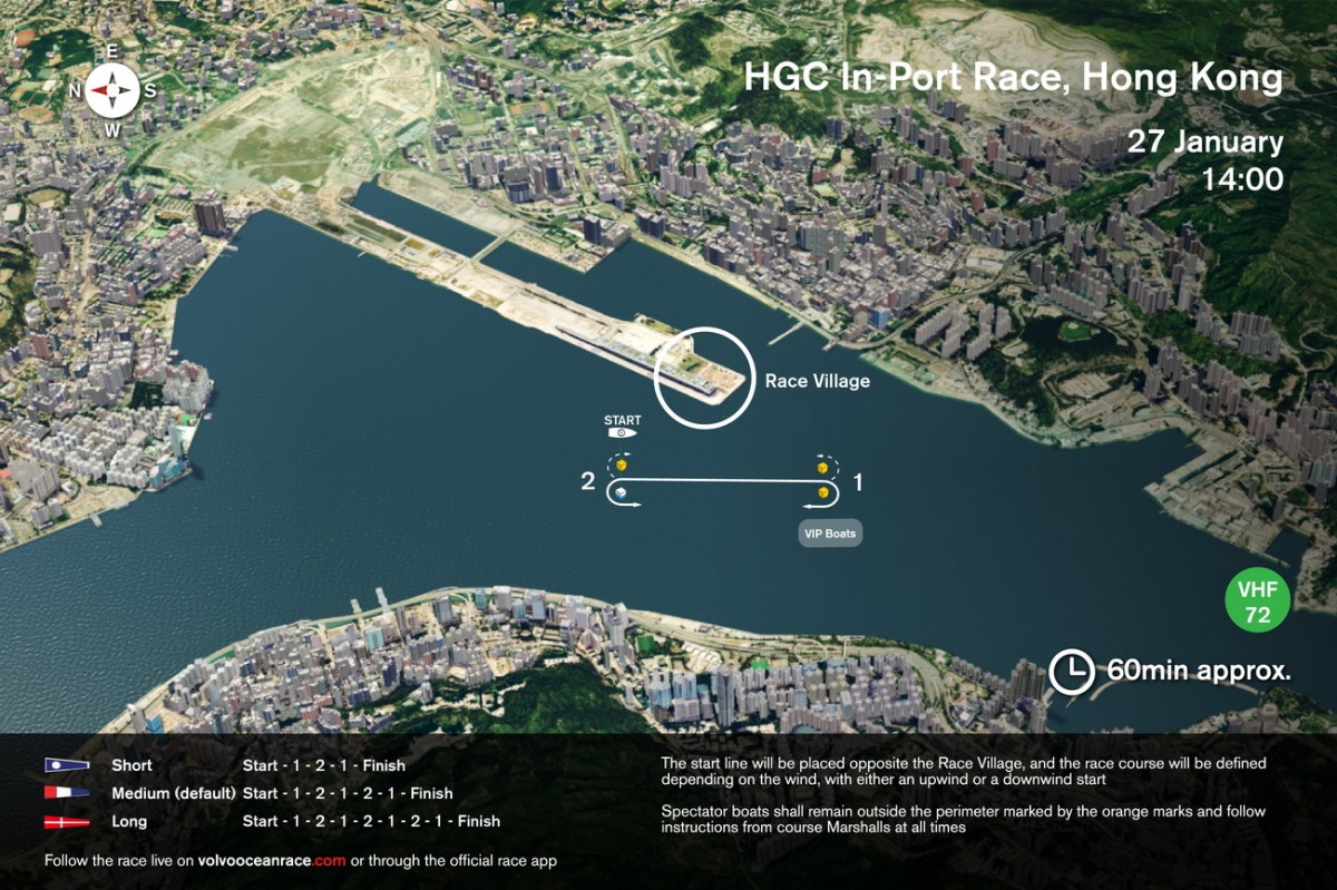 La serie In-Port Race en Hong Kong el sábado