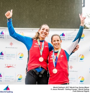 Sílvia Mas y Paula Barceló se cuelgan el bronce en Miami
