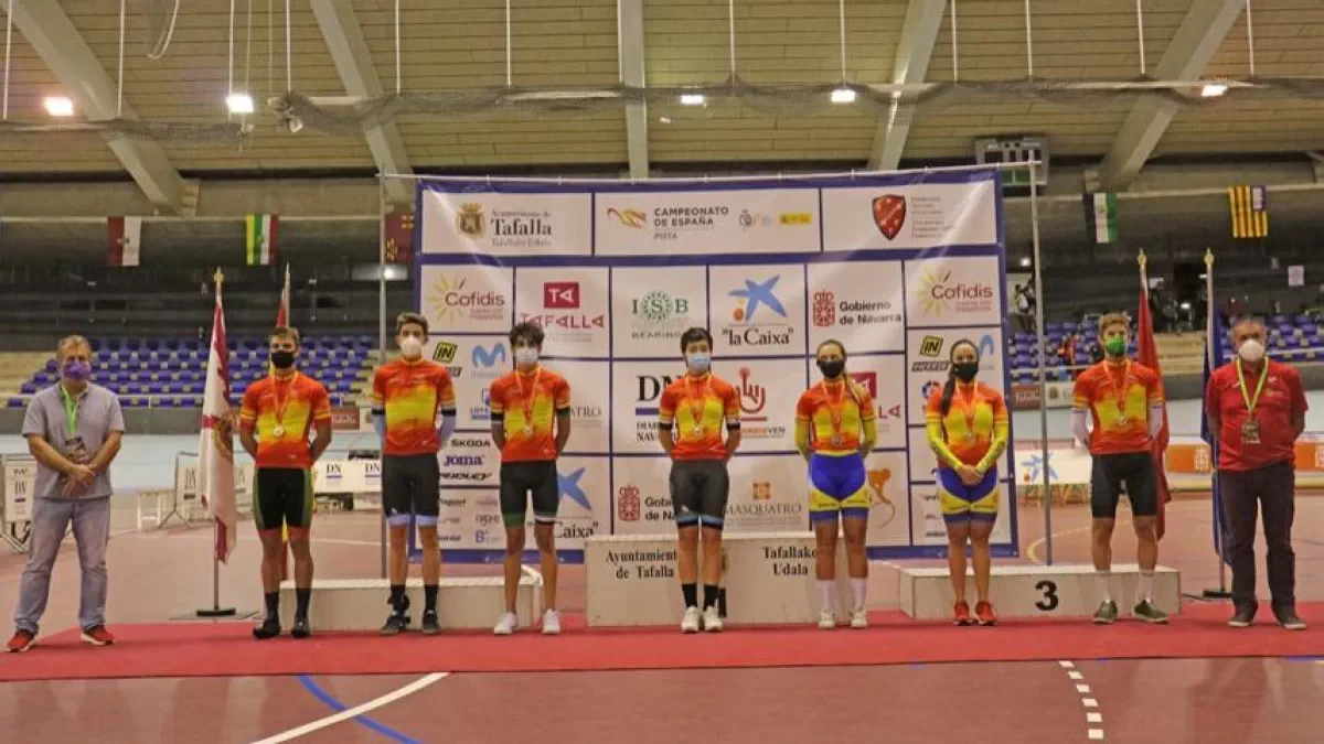 10 maillots de campeón de España ganados en la segunda jornada de los nacionales de pista