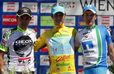 Carlos Sastre se sube al podio en la Vuelta a Austria