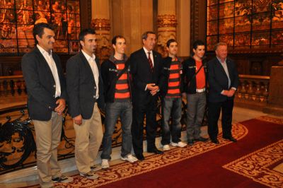 El Euskatel Euskadi recibido en la Diputación Foral de Bizkaia
