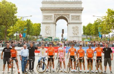 Samu Sánchez líder de Euskaltel en el Tour de Francia 2012