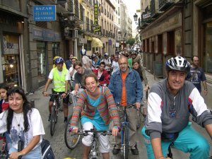 Paseo en bicicleta para reivindicar un carril bici en Ciudad Lineal