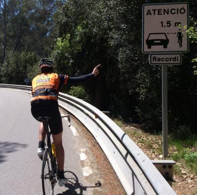 BikeZona se suma a una campaña de respeto al ciclista en la carretera