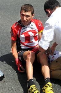 Tour de Francia: Jani Brajkovic abandona tras su caída