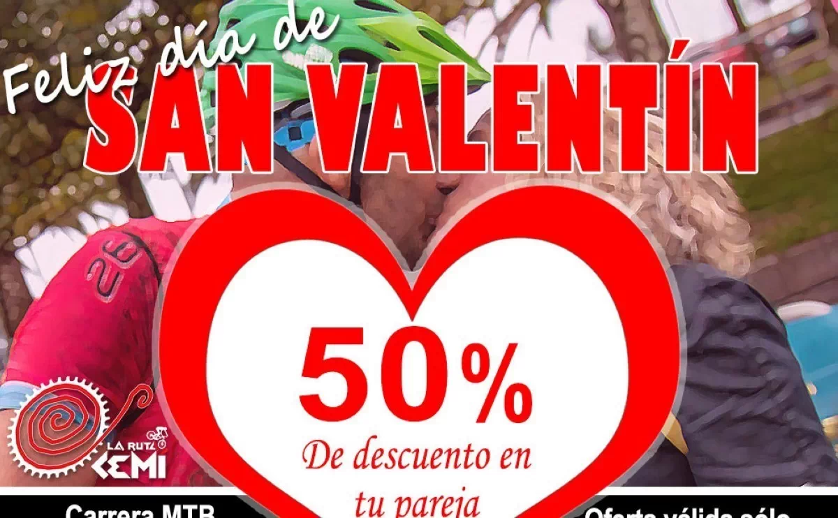 50% de descuento para tu acompañante en la Ruta Cemí por San Valentín 