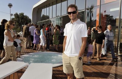 Alejandro Valverde en la inauguración del Centro Deportivo Verdolay