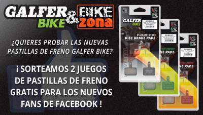 Últimos días para conseguir 2 juegos de pastillas de freno Galfer Bike