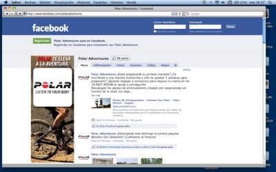 Polar abre su sitio en facebook