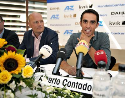 Alberto Contador y Riis hablarán hoy en rueda de prensa