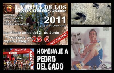 La Ruta de los Dinosaurios homenaje a Pedro Delgado