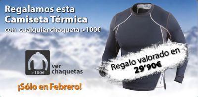 Camiseta térmica de regalo con tu chaqueta