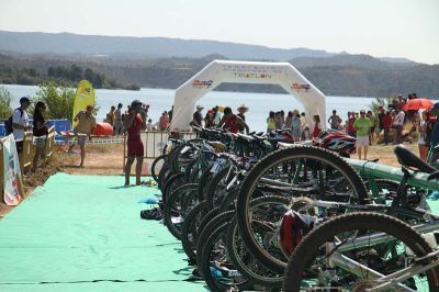 El campeonato de España de Triatlón Cros en Caspe