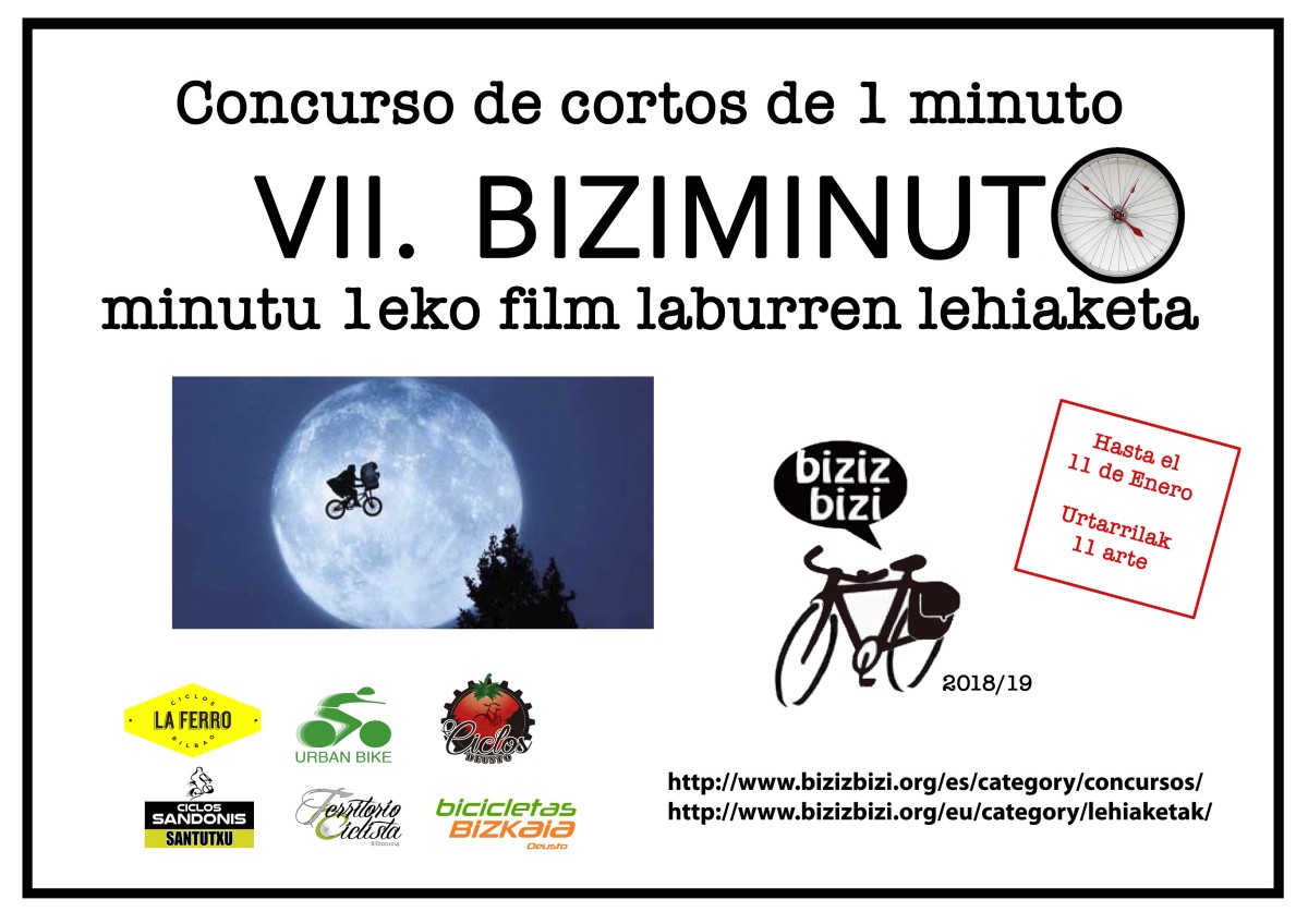 Abierta la convocatoria para participar en el VII concurso de video Biziminuto