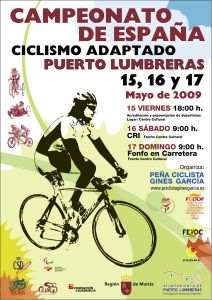 Puerto Lumbreras: todo listo para el Campeonato de paraciclismo