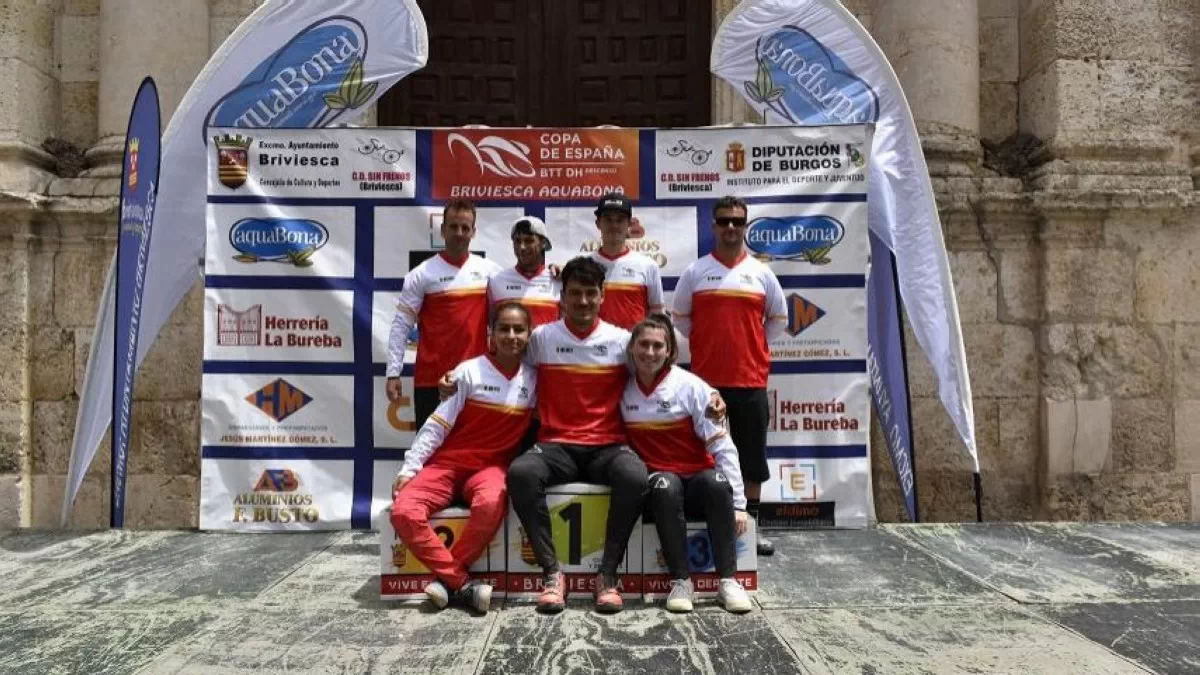 Adrián González y Aina González  grandes protagonistas de la Briviesca Aquabona DH