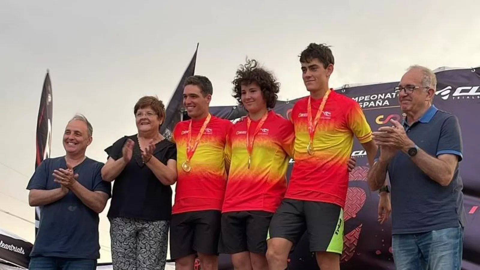 Alba Riera, Dani Barón y Borja Conejos, campeones de España de Trial 2023