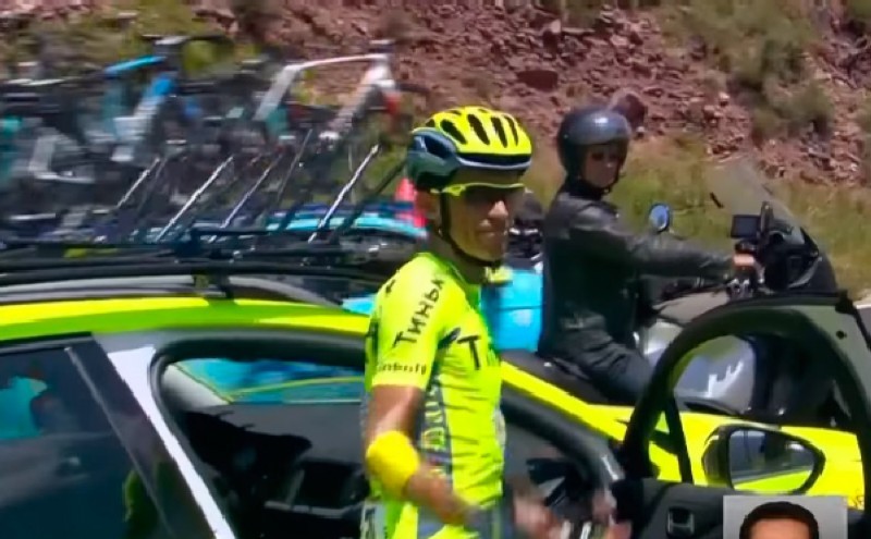 Alberto Contador se despide del Tour de Francia