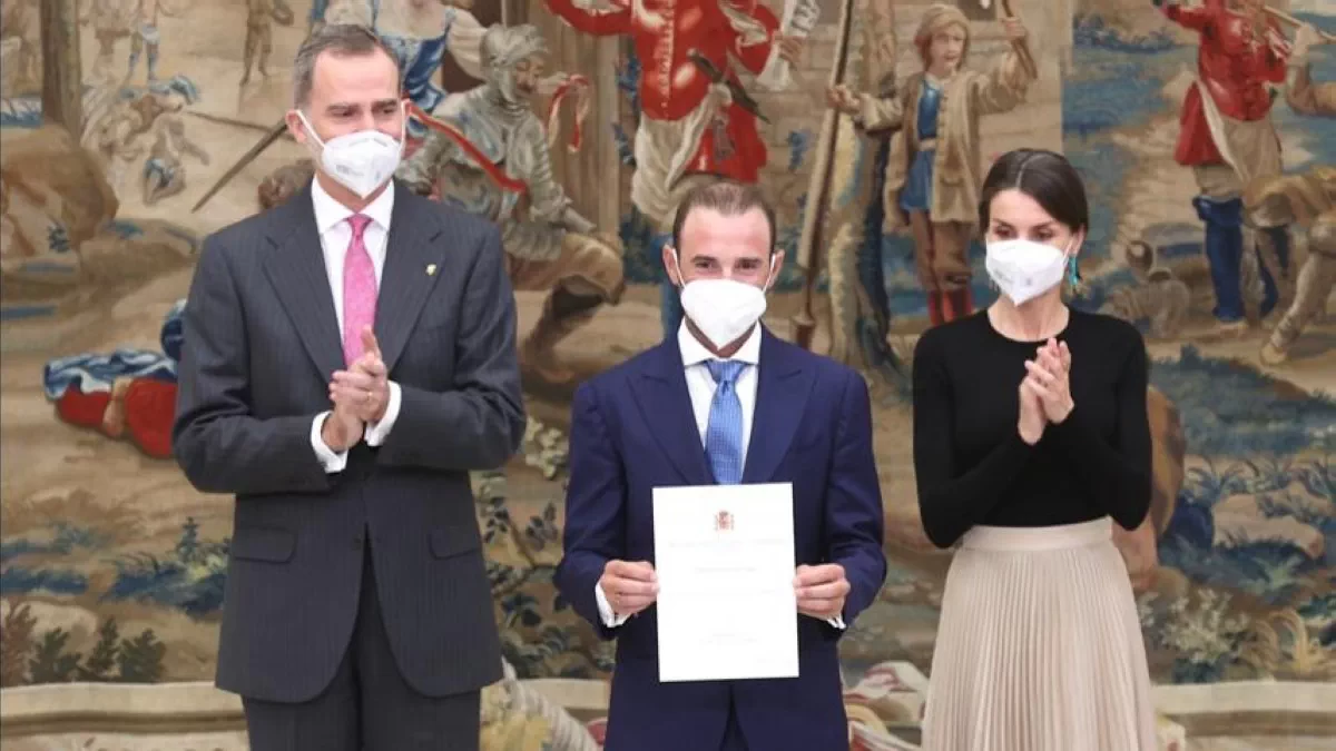 Alejandro Valverde galardonado en la entrega de los Premios Nacionales del Deporte