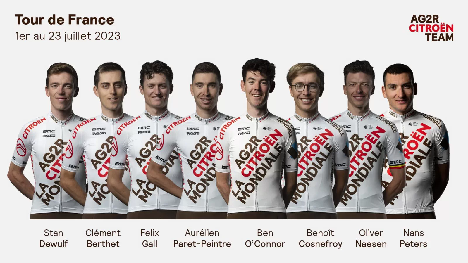 Alineación del AG2R CITROËN para el Tour de Francia 2023