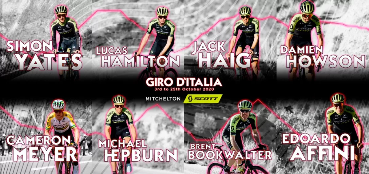 Alineación del Mitchelton-Scott para el Giro de Italia 2020