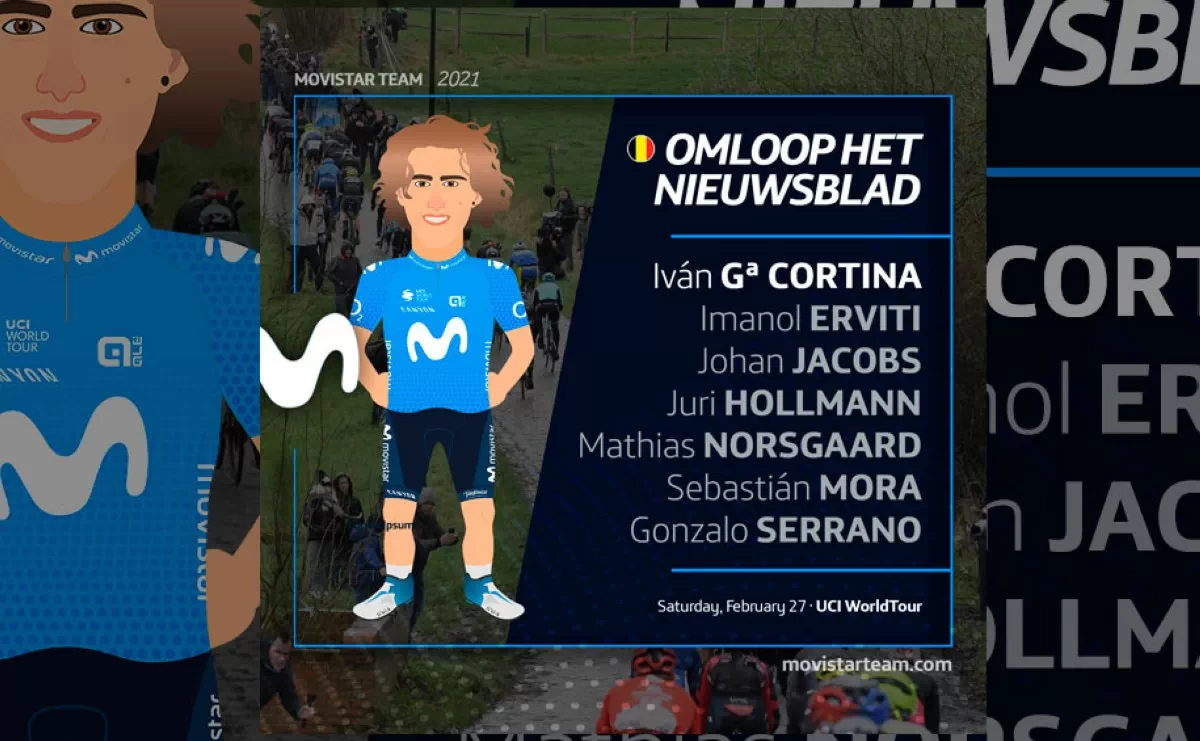 Alineación de Movistar Team para la Omloop Het Nieuwsblad