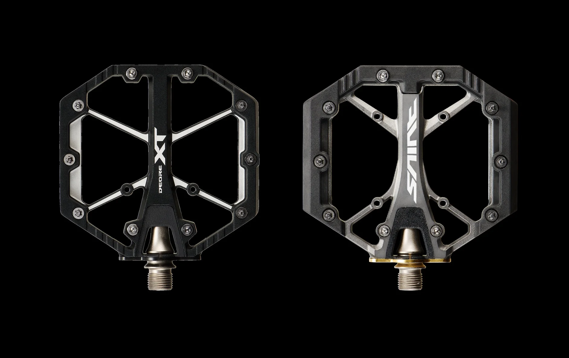 Análisis de los nuevos pedales Shimano DEORE XT y SAINT de plataforma Gravity