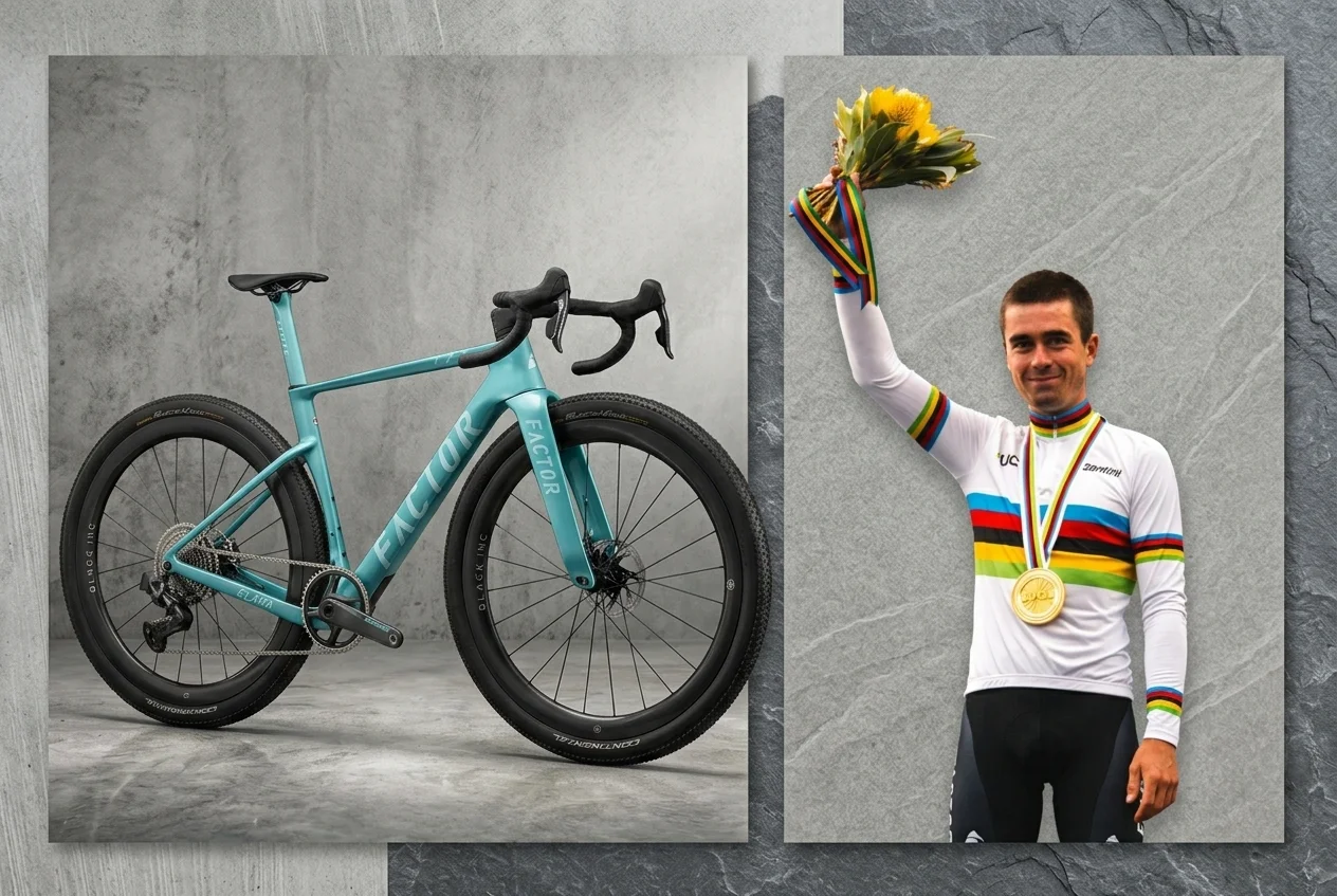 Así es la FACTOR ELARA, la máquina que con neumáticos de 57 mm conquistó el Mundial de Gravel