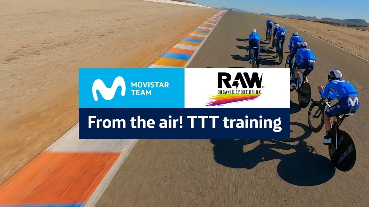 Así es la preparación física del Movistar Team con el apoyo de RAW Sport Drink