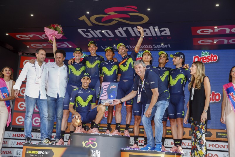 Balance de Movistar Team en el Giro de Italia 2017