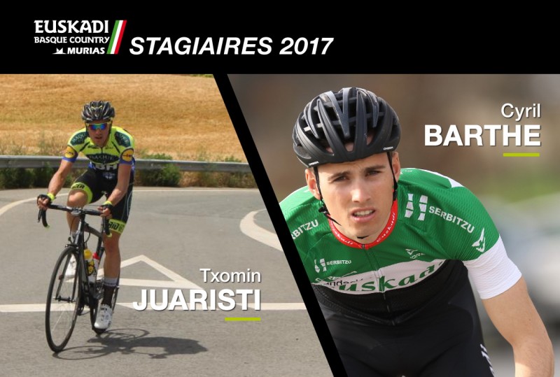 Barthe y Txomin Juaristi serán stagiaires del Euskadi Basque Country