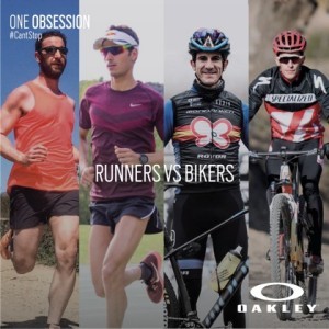 Bikers Vs Runners en el Oakley #cantstop Challenge