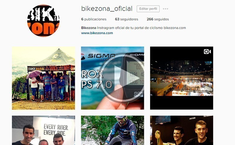 Bikezona se estrena en Instagram